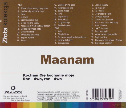 Maanam: Złota Kolekcja: Kocham cię kochanie moje / Raz-dwa, raz-dwa [2CD]