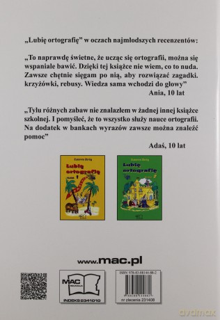 Lubię ortografię kl.3 Edukacja wczesnoszkolna - Zuzanna Zbróg [KSIĄŻKA]