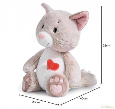 NICI miękka zabawka Love kot fluffy 50cm siedzący