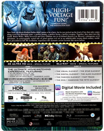 The Fifth Element (Piąty element) (steelbook) [Blu-Ray 4K]+[Blu-Ray]