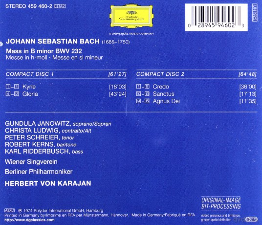 Maazel: Bach: Mass In B Minor [2CD]