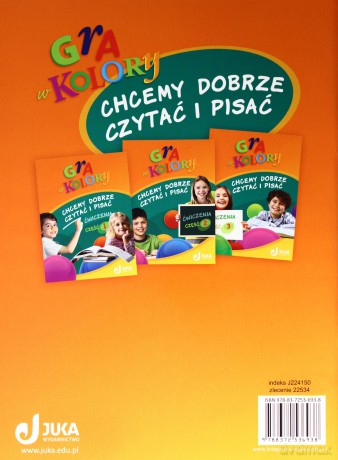Gra w kolory kl.1-3 Chcemy dobrze czytać i pisać cz.2 Edukacja wczesnoszkolna - Grażyna Trzeciak, Barbara Bieleń [KSIĄŻKA]
