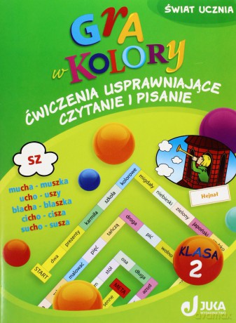 Gra w kolory kl.2 Ćwiczenia usprawniające czytanie i pisanie Edukacja wczesnoszkolna - Aleksandra Kozyra, Anna Soból [KSIĄŻKA]