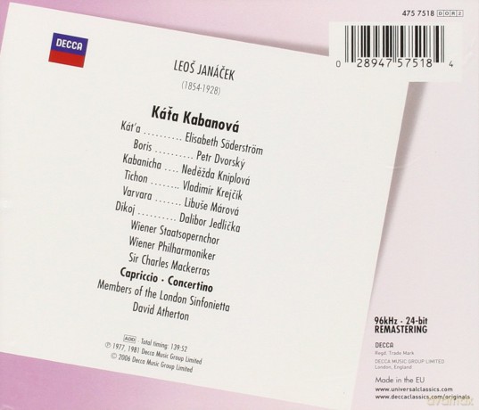Mackerras Wp: Janacek:Kata Kabanova [2CD]