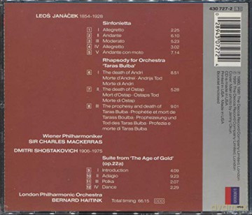 Mackerras/Haitink: Jana:Sinfonietta/Taras Bulba [CD]