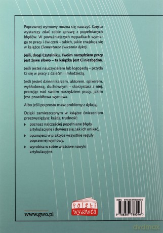 Elementarne ćwiczenia dykcji. - Bogumiła Toczyska [KSIĄŻKA]