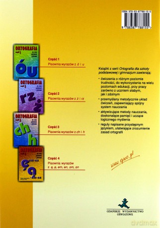 Ortografia część 1 Pisownia wyrazów z ó, u - Kopicka-Trębacz,Łuczak [KSIĄŻKA]