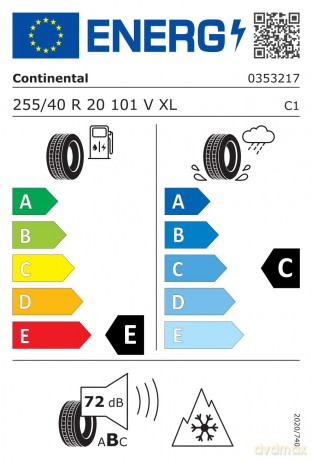 Continental ContiWinterContact TS 830 P 255/40R20 101 V przyczepność na śniegu (3PMSF), rant ochronny, wzmocnienie (XL) N0 - Porsche