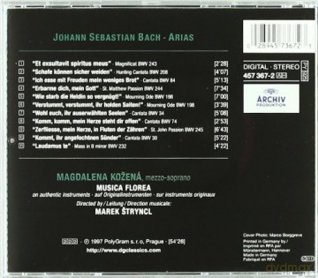 Magdalena Kozena: Bach: Arias [CD]