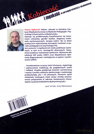 Kobiecość i męskość w percepcji młodzieży akademickiej. - Tomasz Bajkowski [KSIĄŻKA]