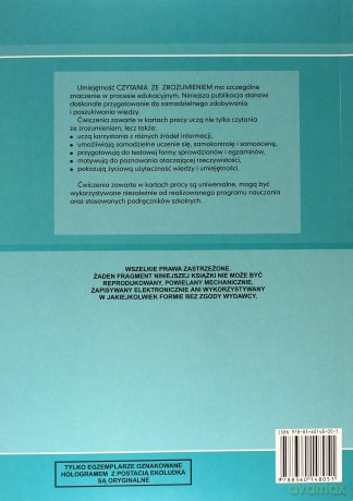 Wiem, co czytam Ćwiczenia w czytaniu ze zrozumieniem SP kl.4 ćwiczenia - Wiesław Went [KSIĄŻKA]