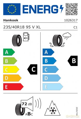 Hankook Winter i*cept evo3 W330 235/40R18 95 V przyczepność na śniegu (3PMSF), rant ochronny, wzmocnienie (XL)