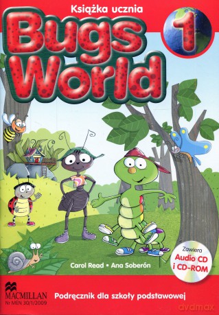 Język angielski Bugs World 1 podręcznik Edukacja wczesnoszkolna - Ana Soberon, Carol Read [KSIĄŻKA]+[2CD]