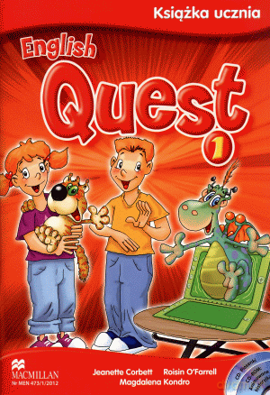 Język angielski English Quest 1 podręcznik SP - Jeanette Corbett, Roisin O Farrell, Magdalena Kondro [KSIĄŻKA]+[2CD]