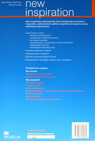 Język angielski New Inspiration 2 ćwiczenia GIMN - Prowse Philip, Garton-Sprenger Judy [KSIĄŻKA]