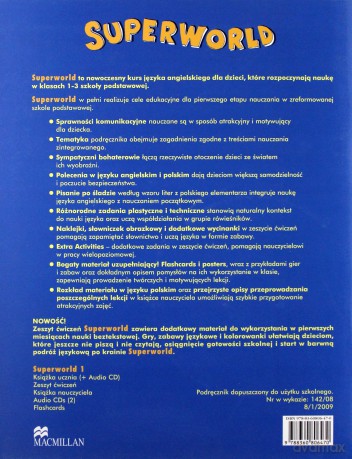 Język angielski SuperWorld 1 podręcznik Edukacja wczesnoszkolna [KSIĄŻKA]