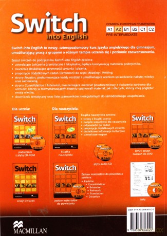 Język angielski Switch into English 3 ćwiczenia GIMN - David Spencer [KSIĄŻKA]