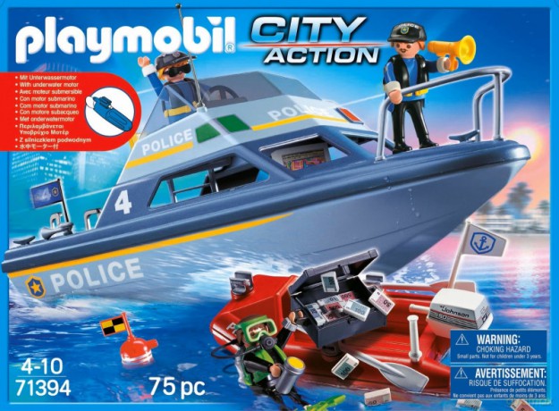 PLAYMOBIL City Action 71394 Motorówka policyjna