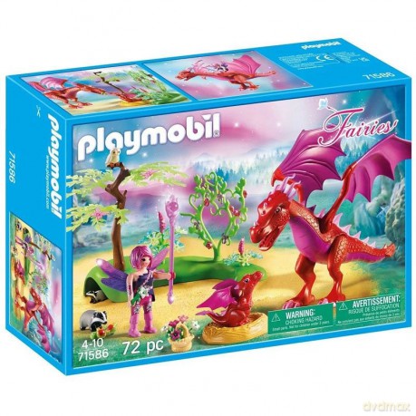 PLAYMOBIL Fairies 71586 Smocza mama ze smoczątkiem