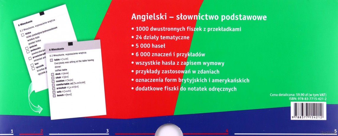 Język angielski. Fiszki słownictwo podstawowe [KSIĄŻKA]