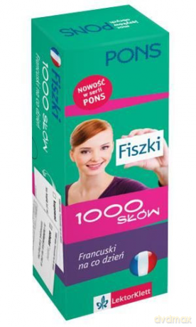 Język francuski. Fiszki 1000 słów. Francuski na co dzień [KSIĄŻKA]