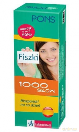 Język hiszpański. Fiszki. 1000 słów. Hiszpański na co dzień [KSIĄŻKA]
