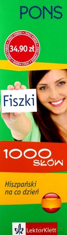 Język hiszpański. Fiszki. 1000 słów. Hiszpański na co dzień [KSIĄŻKA]