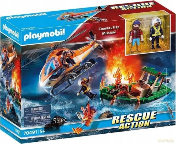 PLAYMOBIL Rescue Action 70491 Misja przybrzeżnej straży pożarnej