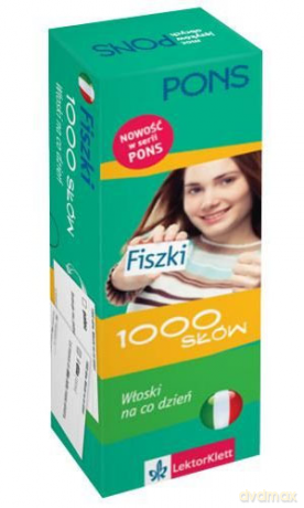 Język włoski. Fiszki 1000 słów. Włoski na co dzień [KSIĄŻKA]