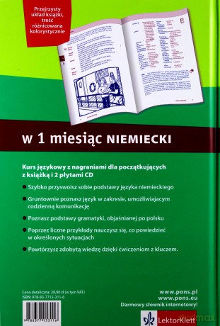 PONS. Niemiecki w 1 miesiąc. [KSIĄŻKA]