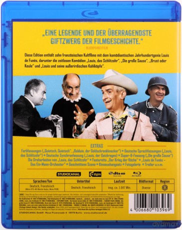 Best of Louis de Funes: Ah! The Beautiful Priestesses of Bacchus / People in Luck / Squeak-squeak / The Sucker / How to Keep the Red Lamp Burning / The Big Party / The Wing or the Thigh / The Crank / The Miser / The Cabbage Soup [10xBlu-Ray]