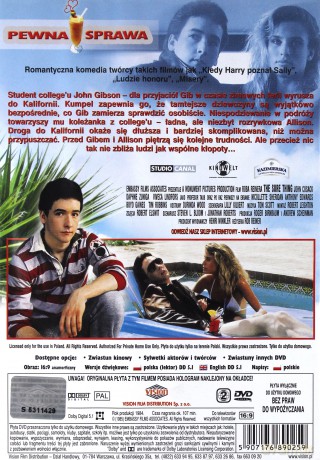 Pewna sprawa [DVD]