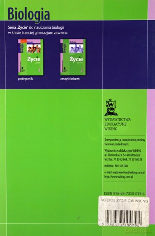 Biologia Życie GIMN kl.3 ćwiczenia - Józef Krawczyk, Agnieszka Krawczyk [KSIĄŻKA]