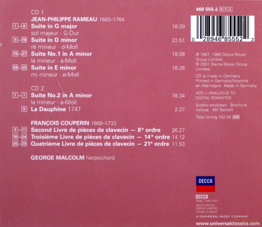 Malcolm: Rameau: Harpsichord Works [2CD]