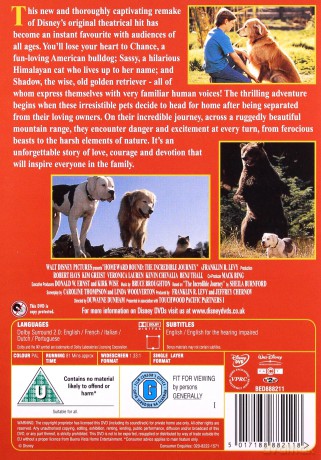 Homeward Bound: The Incredible Journey (Niezwykła podróż) (Disney)[DVD]
