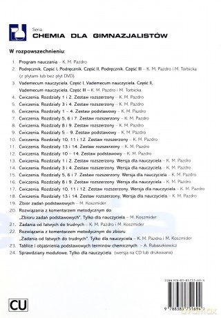 Chemia Zadania od łatwych do trudnycj GIMN kl.1-3 zbiór zadań - Maria Koszmider [KSIĄŻKA]