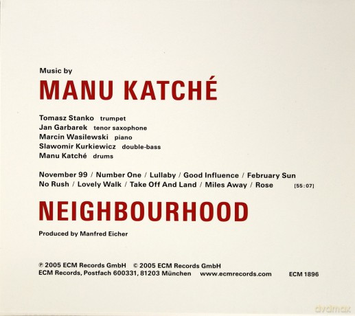 Manu Katche: Neighbourhood [CD]