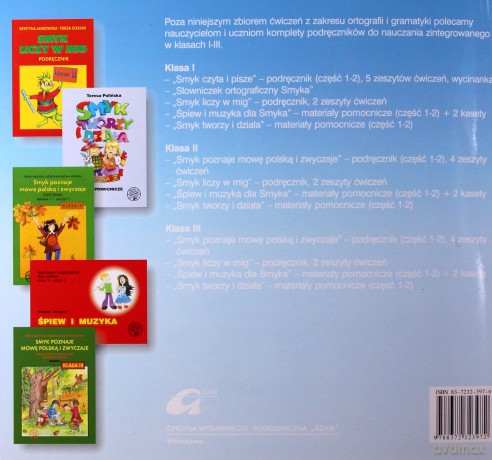 Ortografia i gramatyka dla smyka kl.3 podręcznik cz.1 Edukacja wczesnoszkolna - Malepsza [KSIĄŻKA]