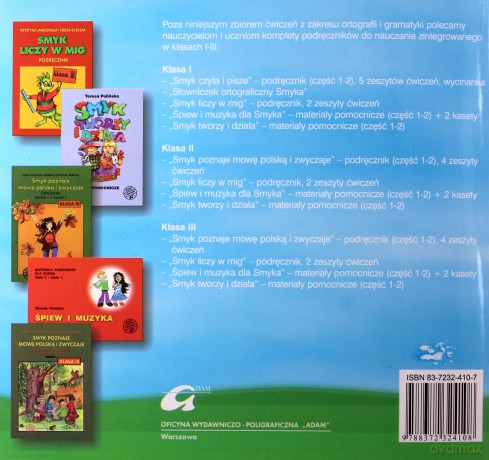 Ortografia i gramatyka dla smyka kl.3 podręcznik cz.2 Edukacja wczesnoszkolna - Malepsza [KSIĄŻKA]