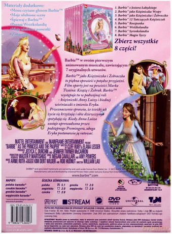 Kolekcja Barbie 03: Barbie jako Księżniczka i Żebraczka (booklet) [DVD]