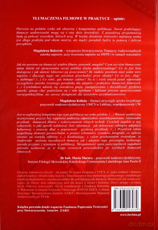 Tłumaczenia filmowe w praktyce - Grażyna Adamowicz-Grzyb [KSIĄŻKA]