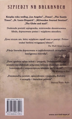 Szpiedzy na Bałkanach - Alan Furst [KSIĄŻKA]