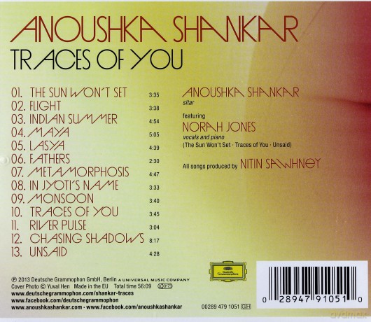 Anoushka Shankar: Traces Of You [CD]