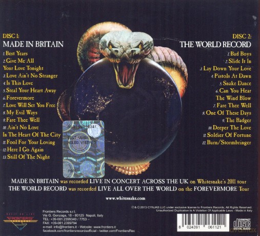 Whitesnake: Made In Britain (digipack) [2CD]