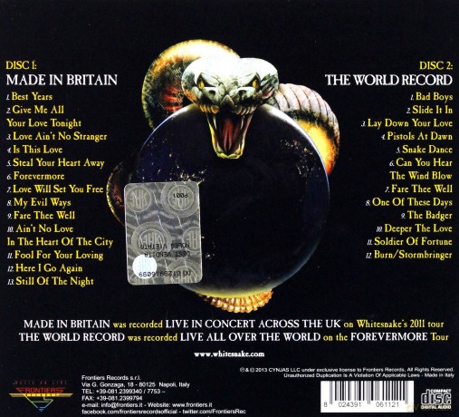 Whitesnake: Made In Britain (digipack) [2CD]
