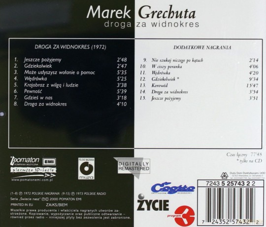 Marek Grechuta: Droga Za Widnokres [CD]