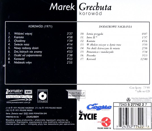 Marek Grechuta: Korowód [CD]