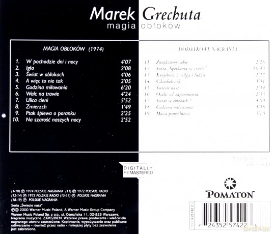 Marek Grechuta: Magia Obłoków [CD]