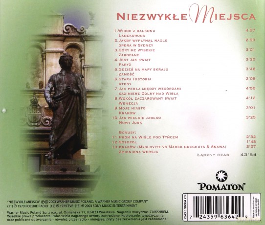 Marek Grechuta: Niezwykłe Miejsca [CD]