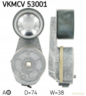 SKF VKMCV 53001 Rolka napinacza, pasek klinowy wielorowkowy Renault Volvo
